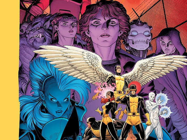 X-Men, X-Men: Battle Of The Atom, Angel, Beast (Marvel Comics), Cyclops (Marvel Comics), Iceman (Marvel Comics), HD wallpaper