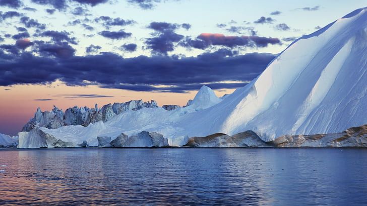 자연, 얼음, 구름, 북극, 바다, 눈, HD 배경 화면