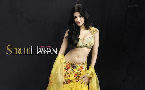 aktris, sayang, bollywood, hassan, India, model, shruti, penyanyi, Wallpaper HD HD wallpaper