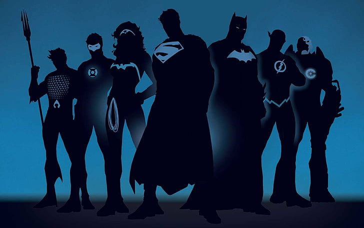 serier, DC-serier, Justice League, superhjältar, HD tapet