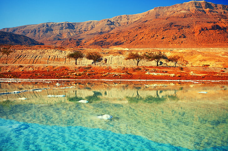 desert, landscape, Dead Sea, HD wallpaper