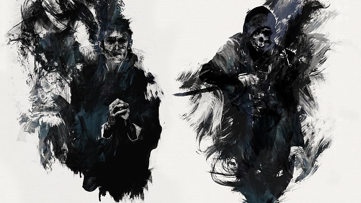 reaper illustration, Dishonored, The Outsider, Corvo, Corvo Attano, HD wallpaper