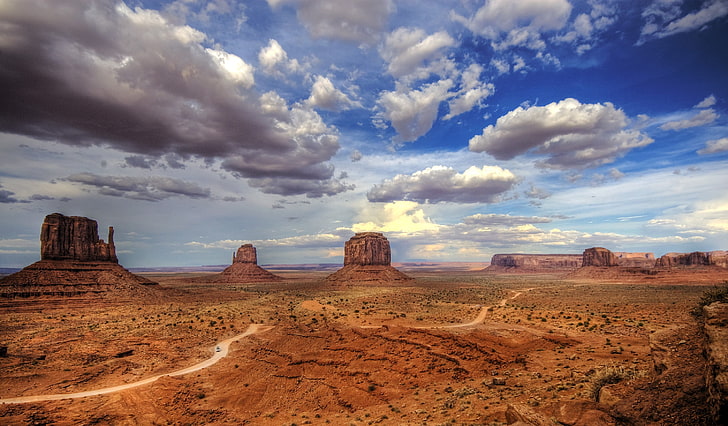 desert wallpaper, desert, Monument Valley, HD wallpaper