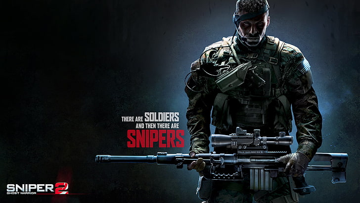 خلفية رقمية Sniper 2 ، بندقية ، أسلحة ، جنود ، تمويه ، قناص ، بندقية قنص ، السترة ، Sniper: Ghost Warrior 2 ، Snipers، خلفية HD
