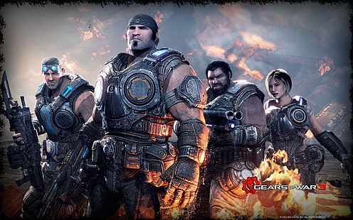 Gears of War 3 게임 배경 화면, Gears of War 3, Gears of War, HD 배경 화면 HD wallpaper