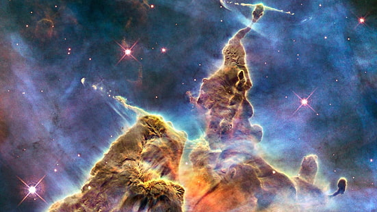 星雲、ハッブル、NASA、カリーナ星雲、カリーナ、NGC 3372、イータカリーナ、 HDデスクトップの壁紙 HD wallpaper
