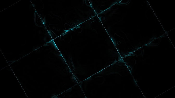 papel tapiz digital negro y verde azulado, abstracto, textura, arte digital, líneas, Fondo de pantalla HD