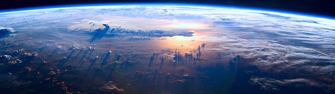 планета земя, земя, атмосфера, планета, HD тапет HD wallpaper