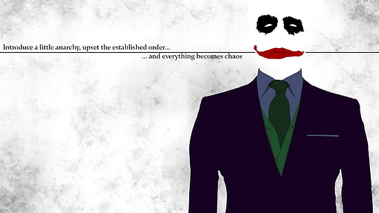 Illustration du Joker, Joker, Batman, oeuvre, The Dark Knight, Trilogie du Chevalier Noir, Fond d'écran HD HD wallpaper