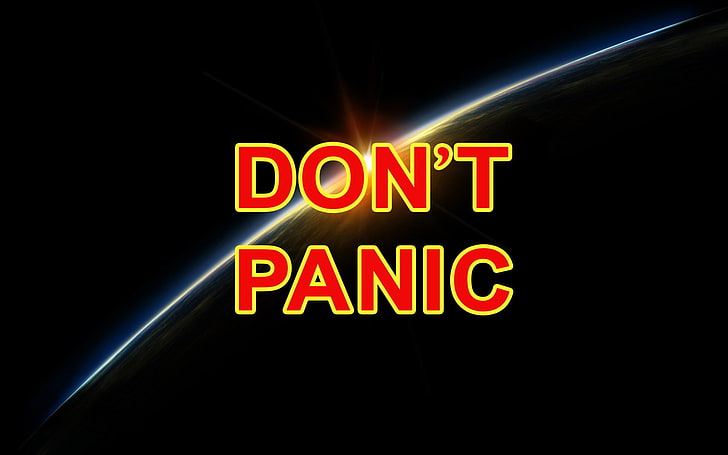 Don T Panic Wallpaper Movie The Hitchhiker S Guide To The Galaxy Marvin The Hitchhiker S Guide To The Galaxy Hd Wallpaper Wallpaperbetter