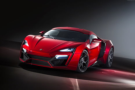 أحمر ، W Motors ، سرعة ، سيارة رياضية ، Lykan HyperSport ، سيارة خارقة، خلفية HD HD wallpaper