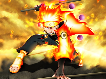 Uzumaki Naruto illustrazione, Anime, Naruto, Naruto Uzumaki, Sfondo HD HD wallpaper