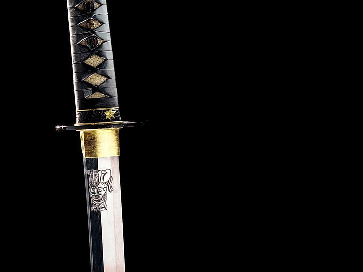 black katana sword, Man Made, Sword, Katana, HD wallpaper