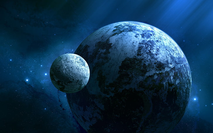 Kepler 452b Universe Planet-Expanse Space HD Wallp.., planet earth illustration, HD wallpaper