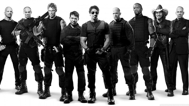 Die Expendables, Männer, Schauspieler, Sylvester Stallone, Jet Li, Jason Statham, Dolph Lundgren, HD-Hintergrundbild