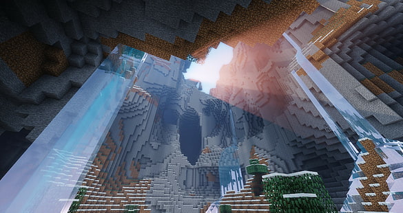 Höhle, Minecraft, Natur, Videospiele, HD-Hintergrundbild HD wallpaper