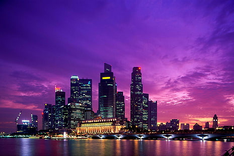 singapore, city, world, beautiful places, HD wallpaper HD wallpaper