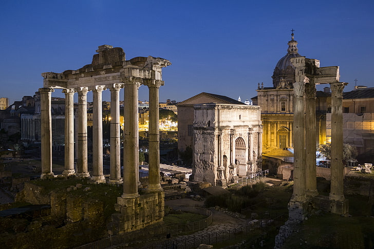 Foro Romano, Italien, Landschaft, Rom, Ruine, HD-Hintergrundbild