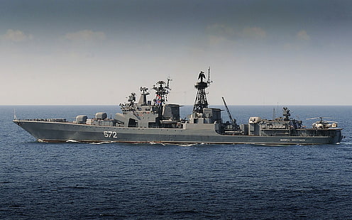 militar, Udaloy, navio de guerra, navio, veículo, HD papel de parede HD wallpaper