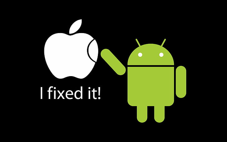 android, apple, поправки, HD тапет