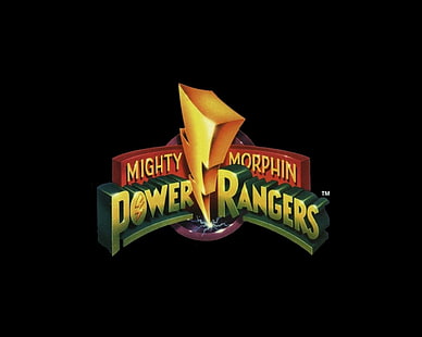 Power Rangers, Mighty Morphin Power Rangers, serial telewizyjny, TV, logo, Tapety HD HD wallpaper