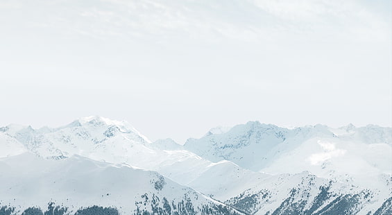 Apple iOS Snow Mountains, Alpes de montaña, computadoras, Mac, paisaje, Apple, invierno, montañas, nieve, computadora, naturaleza, Apple iOS, Fondo de pantalla HD HD wallpaper