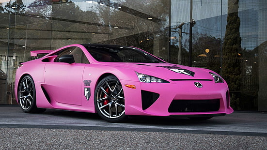 2012 Lexus LFA, mobil sport pink lexus, mobil, 1920x1080, lexus, lexus lfa, Wallpaper HD HD wallpaper