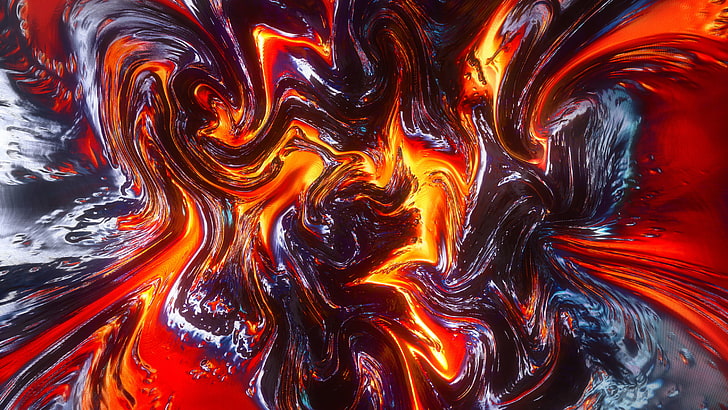 Lava Abstrak, abstrak, Lava, Wallpaper HD
