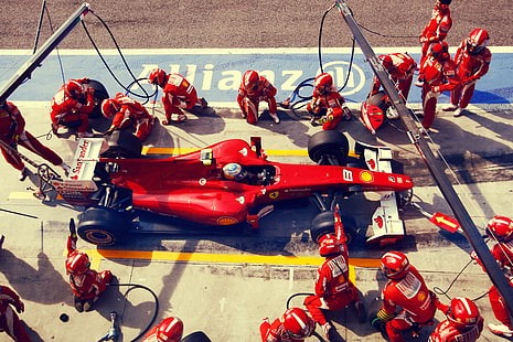 Ferrari F1, yarış, yarış arabaları, araç, spor, spor, HD masaüstü duvar kağıdı HD wallpaper