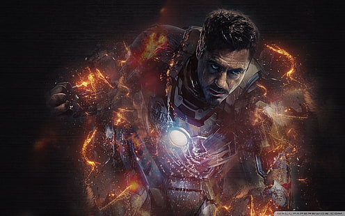 Iron-Man, Iron Man, Robert Downey Jr., The Avengers, Fond d'écran HD HD wallpaper