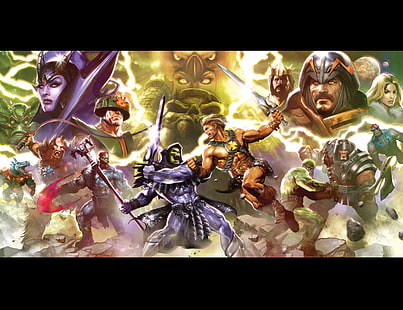 foto karakter permainan, He-Man, serial animasi, He-Man dan Masters of the Universe, Greyskull, Wallpaper HD HD wallpaper