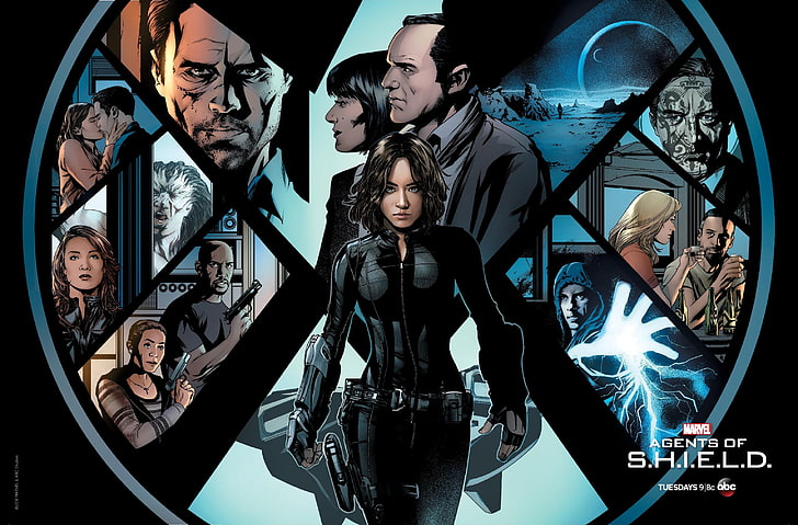 Marvel Agents of S.H.I.E.LD.carta da parati, Agents of S.H.I.E.L.D., Marvel Comics, TV, S.H.I.E.L.D., Sfondo HD