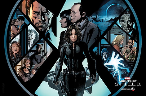 Marvel Agents of S.H.I.E.LD.fondo de pantalla, Agentes de S.H.I.E.L.D., Marvel Comics, TV, S.H.I.E.L.D., Fondo de pantalla HD HD wallpaper
