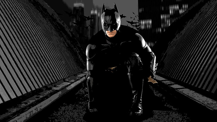 Batman, MessenjahMatt, film, The Dark Knight, Wallpaper HD