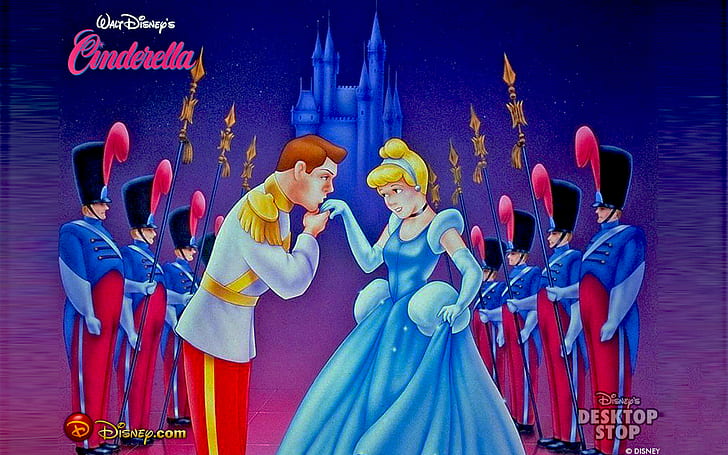 Cenicienta y príncipe encantador besando una mano una guardia honoraria del  príncipe de dibujos animados hd wallpepar 1920 × 1200, Fondo de pantalla HD  | Wallpaperbetter