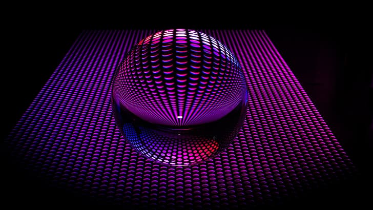 3D, colorful, abstract, 3D Abstract, sphere, HD wallpaper