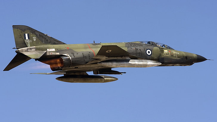 самолет, F-4 Phantom II, военен, HD тапет