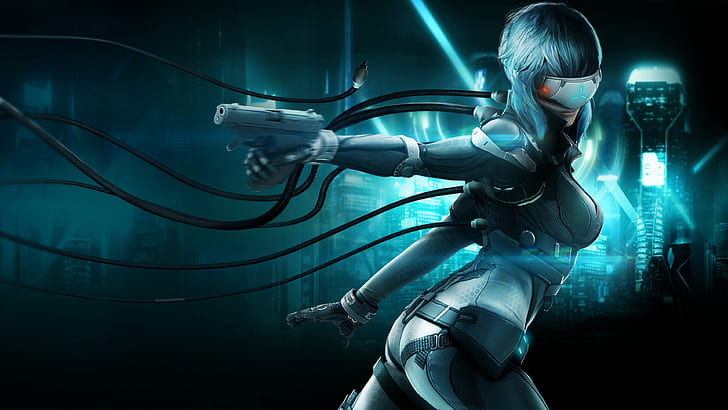 First assault, Ghost In The Shell, Ghost in the shell first assault, Kusanagi Motoko, Motoko, HD wallpaper