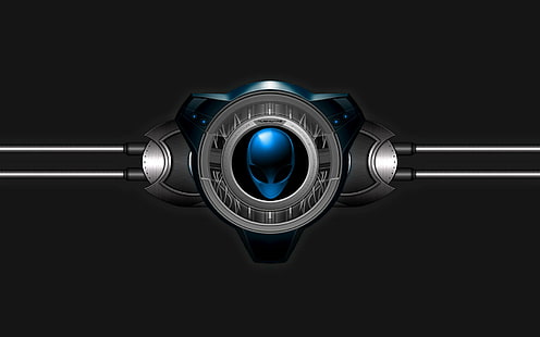 Images de l'ordinateur de jeu Alienware Skull Dark HD, alienware, ordinateur, dark, jeux, images, crâne, Fond d'écran HD HD wallpaper