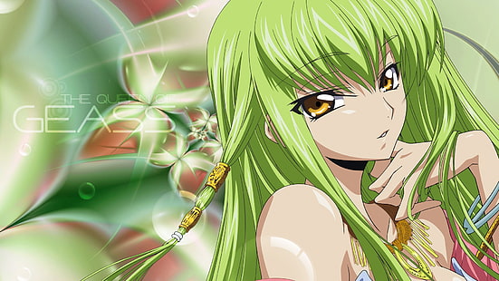 аниме, Code Geass, C.C., аниме девушки, зеленые волосы, HD обои HD wallpaper