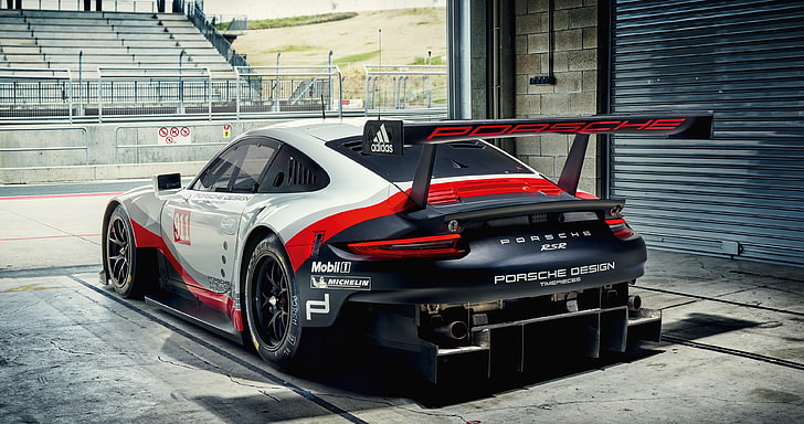 Porsche 911 RSR, 2017 г., HD тапет
