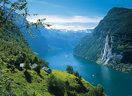 Noruega, montañas, Fondo de pantalla HD HD wallpaper
