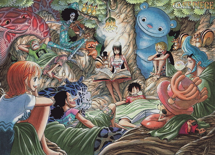 Anime, One Piece, Brook (Einteiler), Franky (Einteiler), Monkey D. Luffy, Nami (Einteiler), Nico Robin, Sanji (Einteiler), Tony Tony Chopper, Lysop (Einteiler), Zoro Roronoa, HD-Hintergrundbild