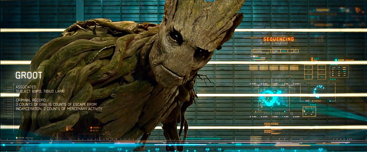 ภาพยนตร์เรื่อง Guardians of the Galaxy, Groot, วอลล์เปเปอร์ HD