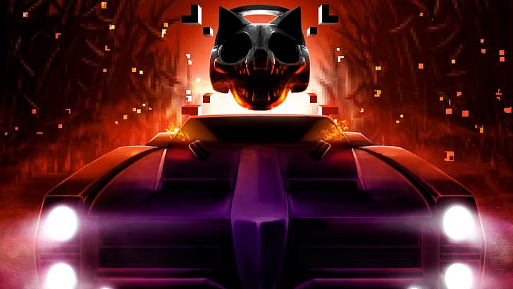 Musica, copertina, Monstercat, Contra, Rocket League, vol. 4, Pixel terrore, Sfondo HD