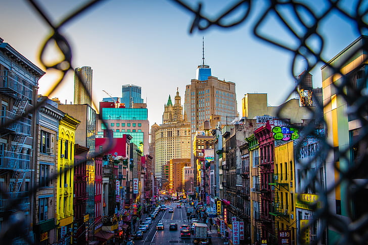 Cities, New York, Building, Car, Chinatown, City, Street, HD wallpaper