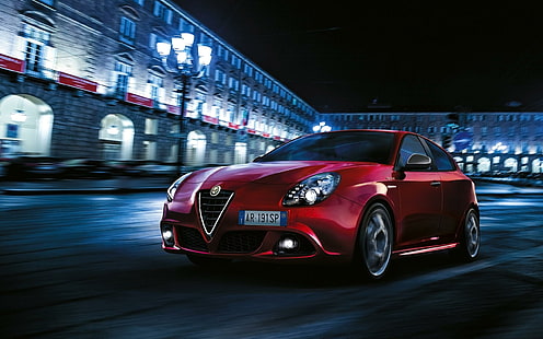 2015 Alfa Romeo Giulietta Sprint, красное спортивное купе, Альфа, Ромео, Джульетта, 2015, Спринт, автомобили, Альфа Ромео, HD обои HD wallpaper