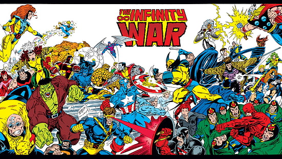 Отмъстителите, X-Men, Wolverine, комикси, HD тапет HD wallpaper