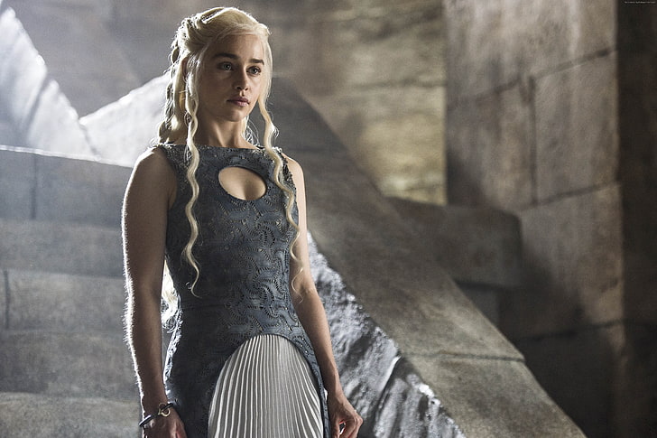 season 5, Daenerys Targaryen, Emilia Clarke, Game of Thrones, Best TV Series of 2015, HD wallpaper
