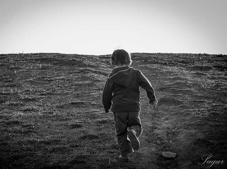 Childhood, Black and White, HD wallpaper